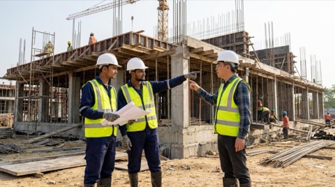 Khảo sát công trường cùng người lao động