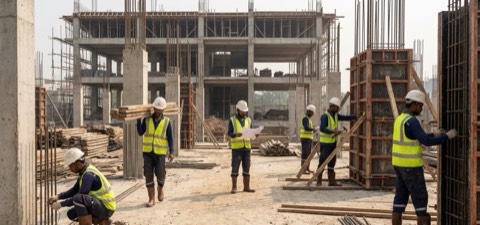 Khảo sát công trường cùng người lao động